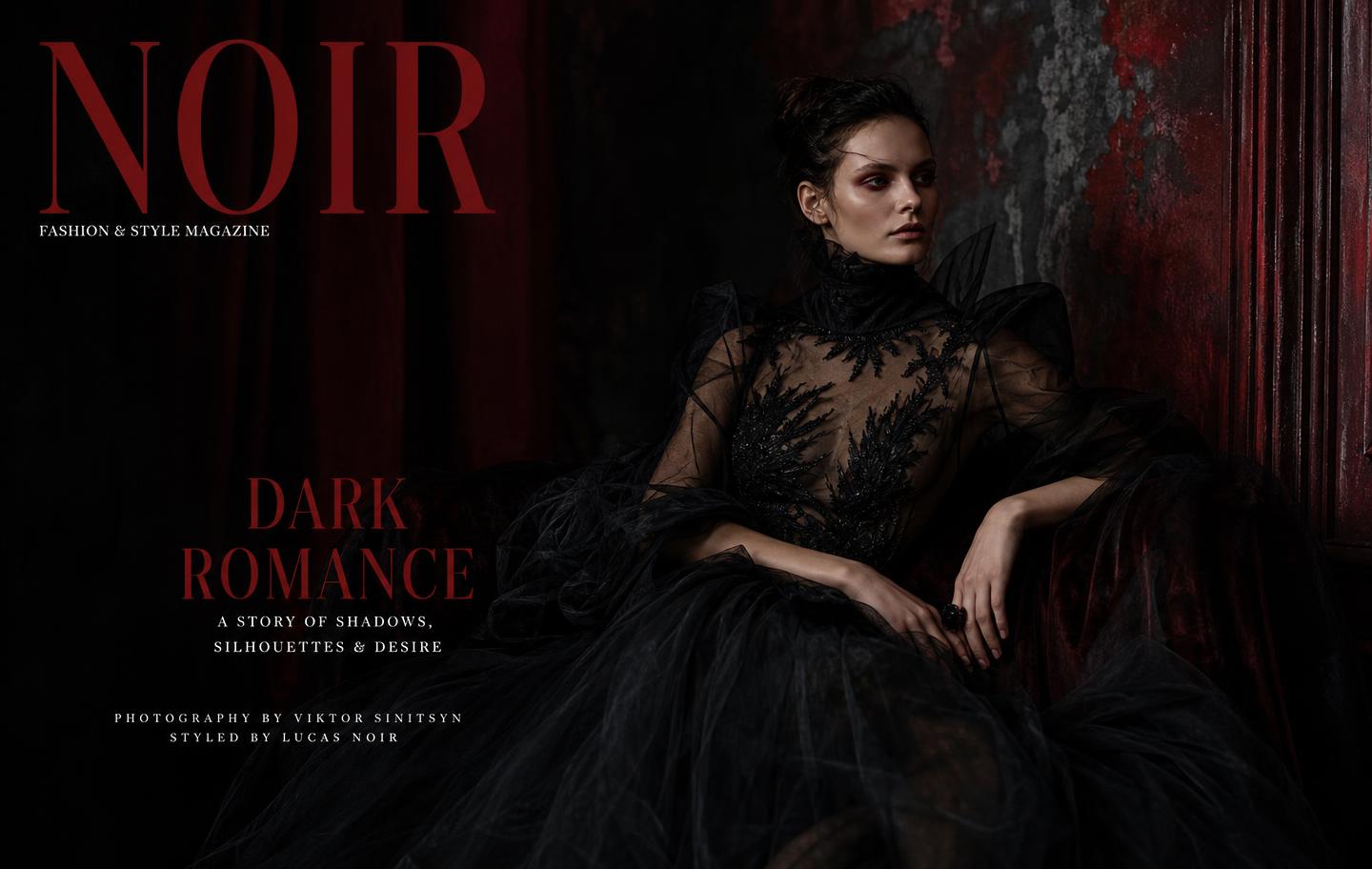 Alice, Paris-based alternative and editorial fashion model, in dark editorial styling